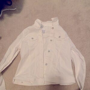 jean skirt and jacket set